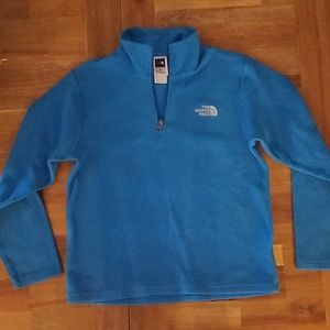Blue North Face quarterzip fleece